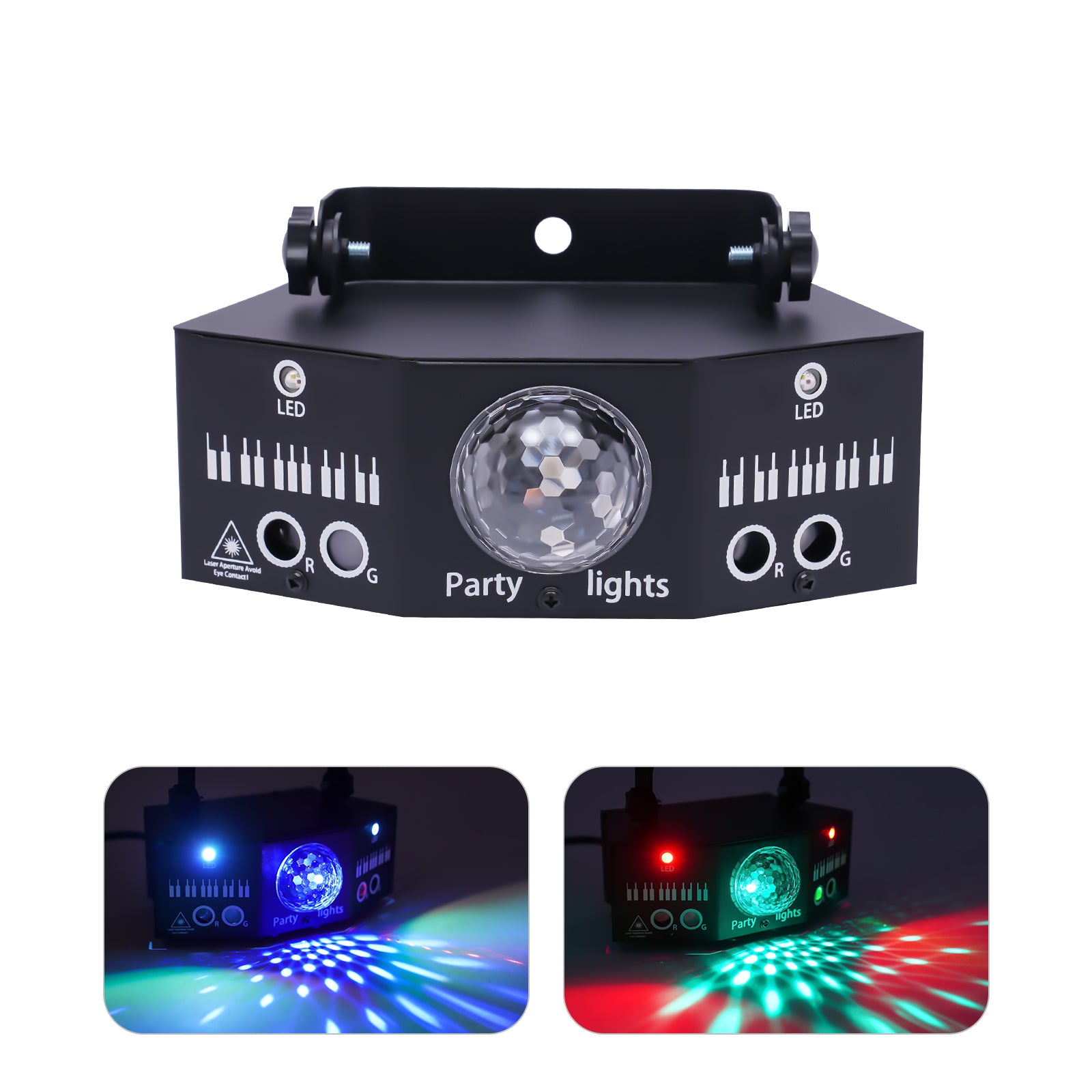 7-Augen LED RGB Licht DJ Projektor Disco Bühnenbeleuchtung Lichteffekt DMX Effekt Spotlight Party Bar Geburtstag