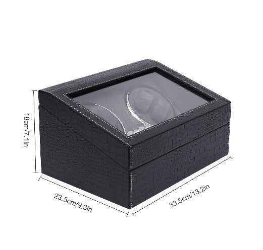 4+6 Uhr Box Automatische Uhrenbeweger aus PU für Uhrenshop Sammler Geschenk Schaukasten
