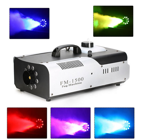 1500W Nebelmaschine 3in1 DMX LED Licht RGB Fog Machine mit Fernbedienung Nebler