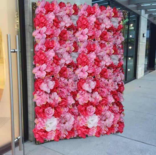 Künstliche Blumen Säule Wand 6X Künstliche Blumenwand Rosenwand DIY Schöne Hintergrunddekoration