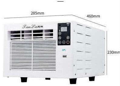 Tragbare Mobiles Klimaanlage Kompakt Ventilator Klimagerät Luftkühler 330W 220V