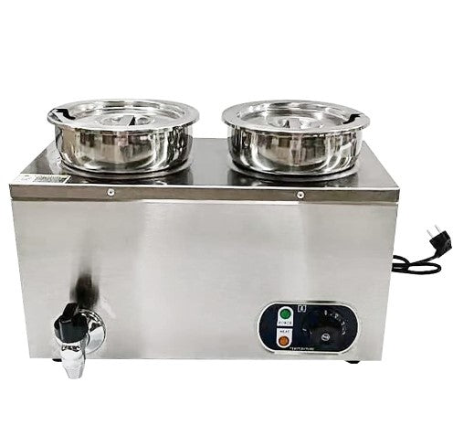 Speisenwärmer Behälter Edelstahl Teiler Wasserbad Wärmetheke 220V Elektrischer Suppentopf