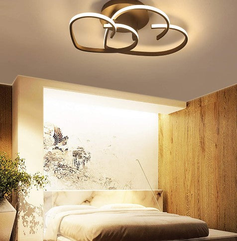 LED Moderne Deckenleuchte Dimmbar Fernbedienung Deckenleuchte Schlafzimmer Pendelleuchte Herzform Design