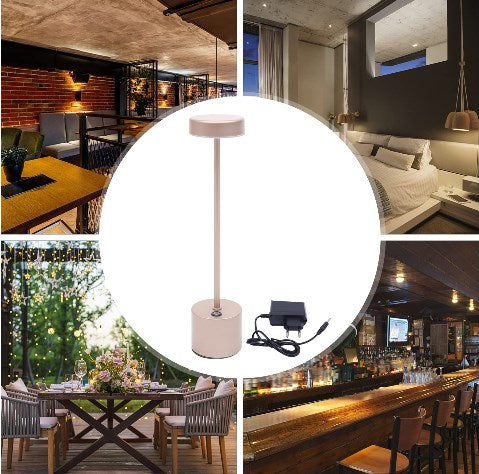 Touch LED Tischlampe Restaurant Bar Café Atmosphäre USB Tischleuchte Aufladbar Nachttischlampe Terrassenleuchte 37cm