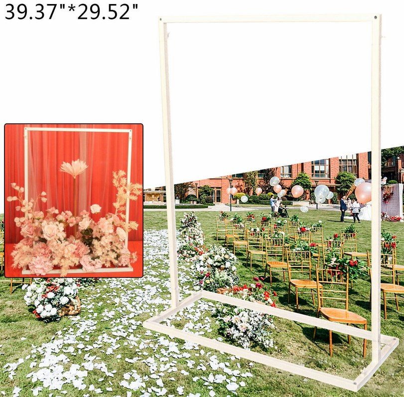 100x75cm Metall Hochzeits Willkommensschild Bogenständer Werbung Regal Rack Billboard