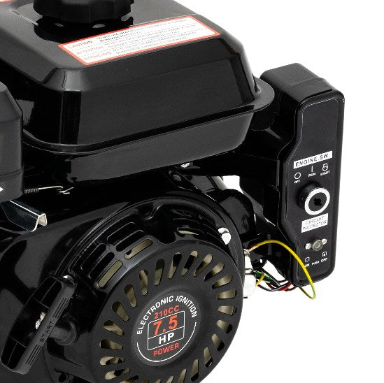 4 Takt 210 ccm Benzinmotor Standmotor 7,5 PS OHV Kartmotor Leichtstartmotor mit Elektrostart