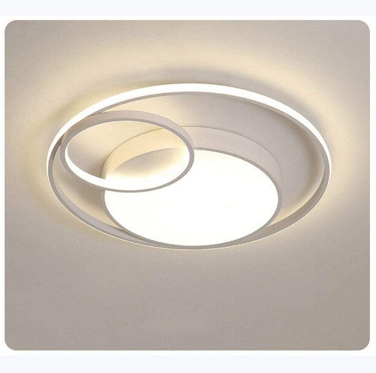 55W Moderne LED Acryl Deckenleuchte Schlafzimmer Wohnzimmer Runde Kronleuchter Lampe