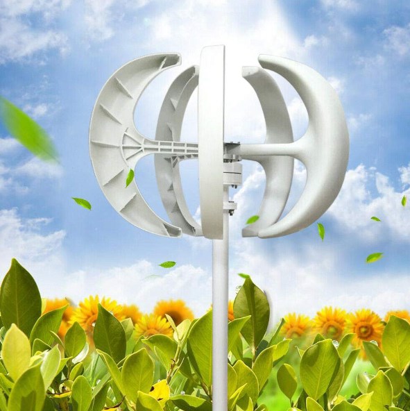 600W 24V Windkraftanlage Windturbine 5 Blätter Windkraftanlage mit Flanschplatte & Controller