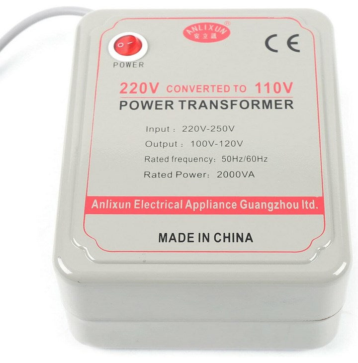 Spannungswandler Transformator 220V auf 110V Transformer Wandler 500/1000/2000W (2000W)