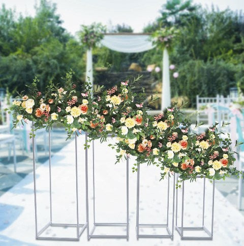 4X Blumenständer Pflanzensäule Metallständer für Hochzeit Hintergrund Deko Hochzeitstag Geburtstagsfeier