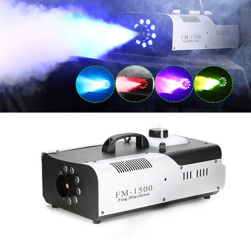 1500W Nebelmaschine 3in1 DMX LED Licht RGB Fog Machine mit Fernbedienung Nebler
