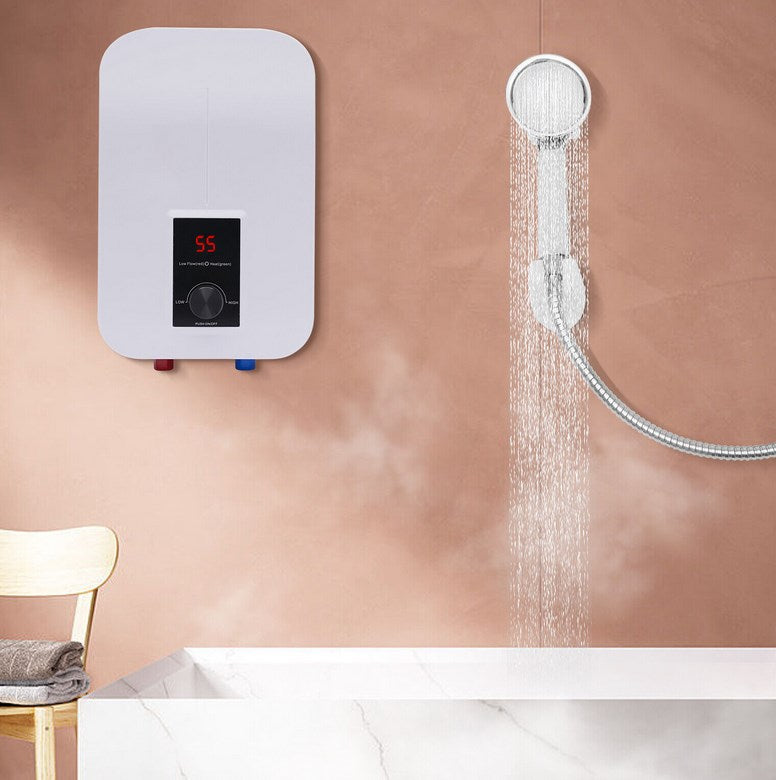Warmwasserbereiter Heißwasser Heizung Digitalanzeige Dusche Mini Küche Instant Warmwasserbereiter 6500 W