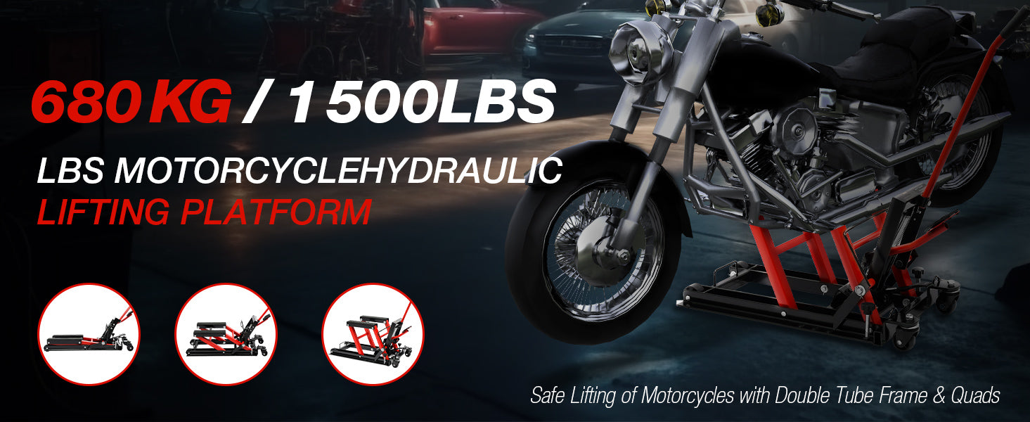 680kg Motorradheber Motorradreparaturbranche Hydrauliklift Motorradhebebühne