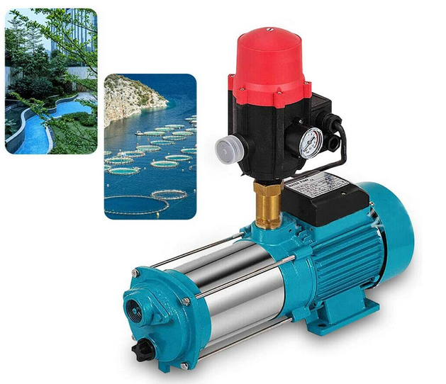 220V 1300W 6000L/H IP44 Kreiselpumpe Hauswasserwerk Gartenpumpe Wasserpumpe