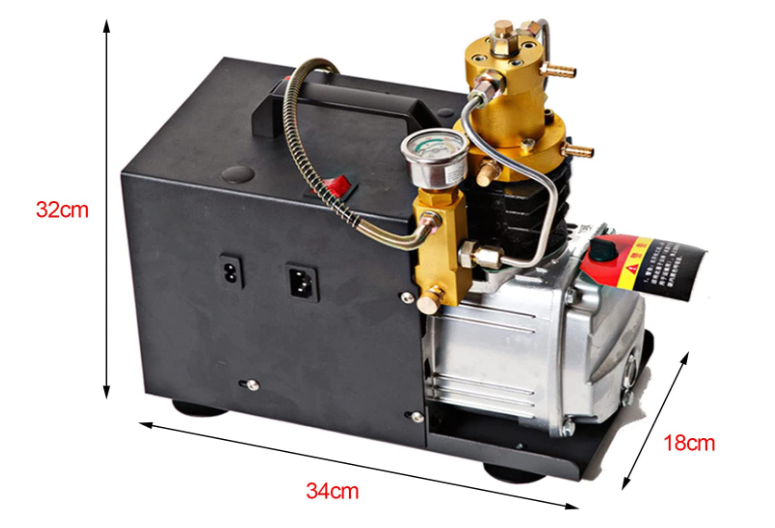 220V Elektrische PCP Hochdruck Luftkompressorpumpe 40 MPa 300 Bar 4500 PSI Hochdruckluftpumpe