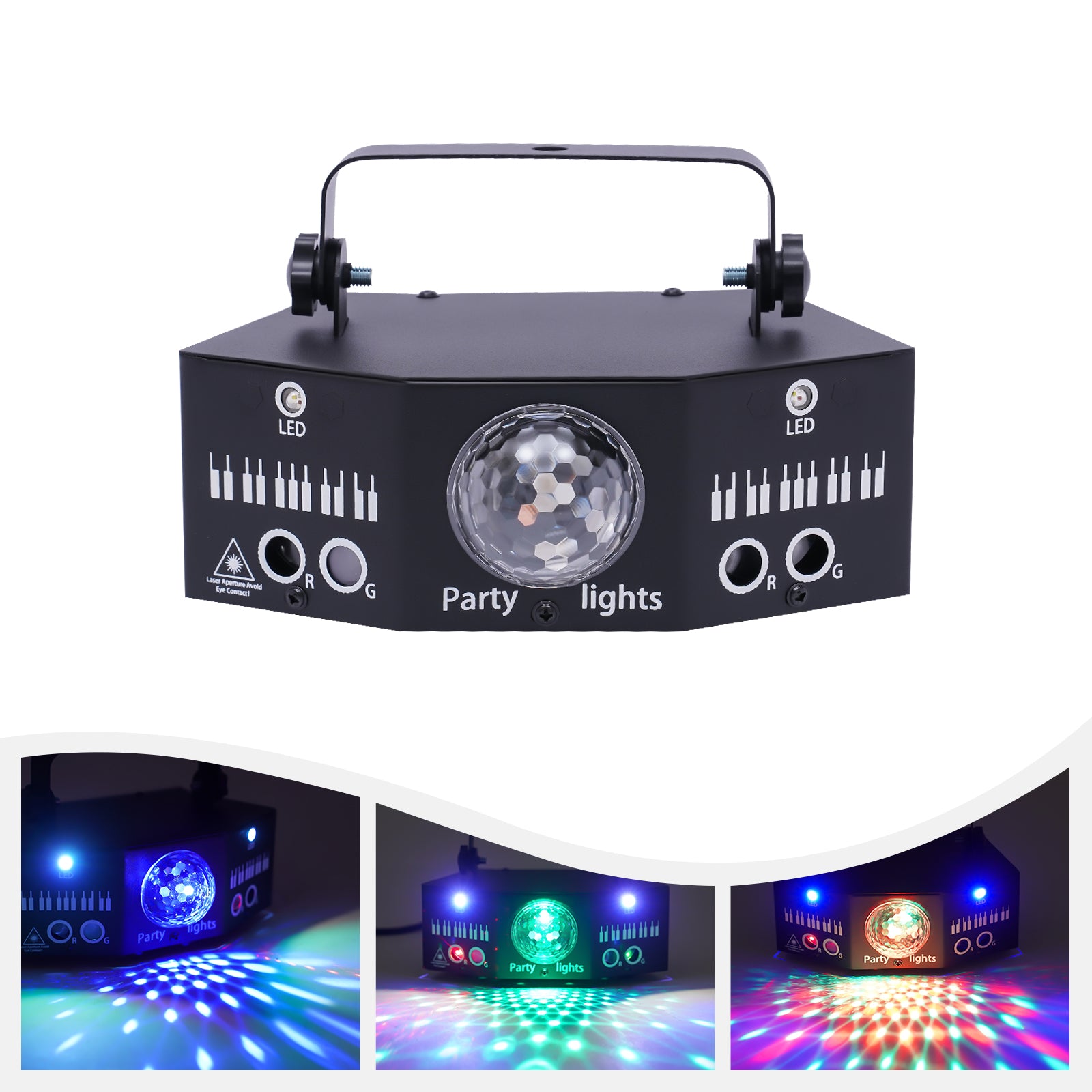 7-Augen LED RGB Licht DJ Projektor Disco Bühnenbeleuchtung Lichteffekt DMX Effekt Spotlight Party Bar Geburtstag