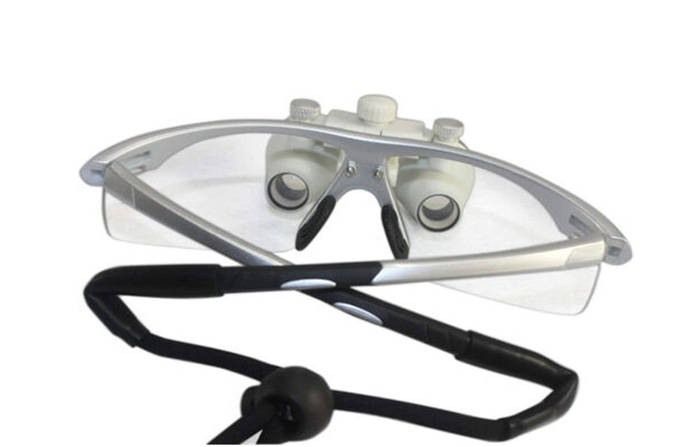 Lupenbrille Kopflupe Brillenlupe 3.5x420mm Loupe glass+Headlamp light