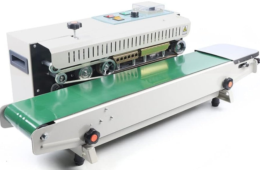 Automatischer kontinuierlicher Band-Versiegelungsgerät, 0–12 m/min Versiegelungsgeschwindigkeit, kontinuierlicher Beutel FR-900
