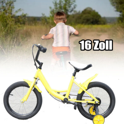 16 Zoll Kinderfahrrad Mädchenfahrrad & Jungenfahrrad Kinderrad Spielrad mit Stützräder