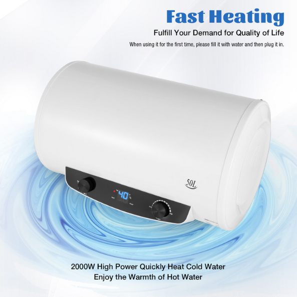 2KW Elektrospeicher Warmwasserspeicher 50L 220V 30-75 ° C