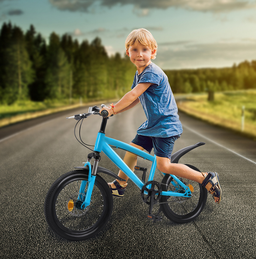 18 Zoll Kinderfahrrad Unisex Kinder Fahrrad Verstellbare Sitzhöhe Outdoor Jungen Mädchen Fahrrad