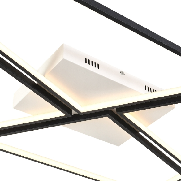 74W LED Deckenleuchte Dimmbar Deckenlampe Wohnzimmerleuchten mit Fernbedienung
