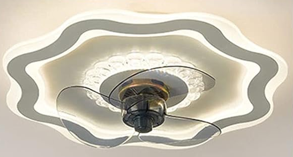 LED Deckenventilator mit Beleuchtung 72W Dimmbarer Lichtventilator mit Fernbedienung für Wohnzimmer, Schlafzimmer