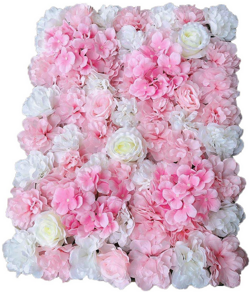12x 40 * 60cm Künstliche Blumenwand Rosenwand DIY Hochzeit Hintergrund (Weiße Dahlie)