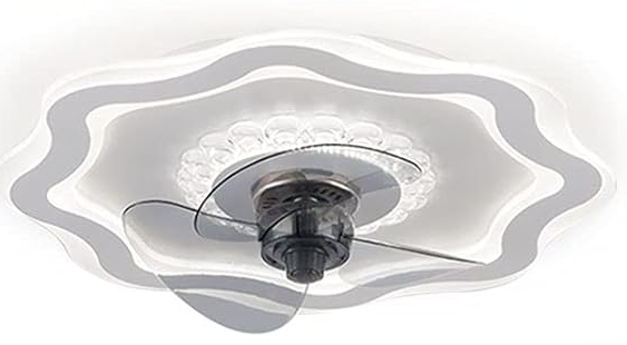 LED Deckenventilator mit Beleuchtung 72W Dimmbarer Lichtventilator mit Fernbedienung für Wohnzimmer, Schlafzimmer