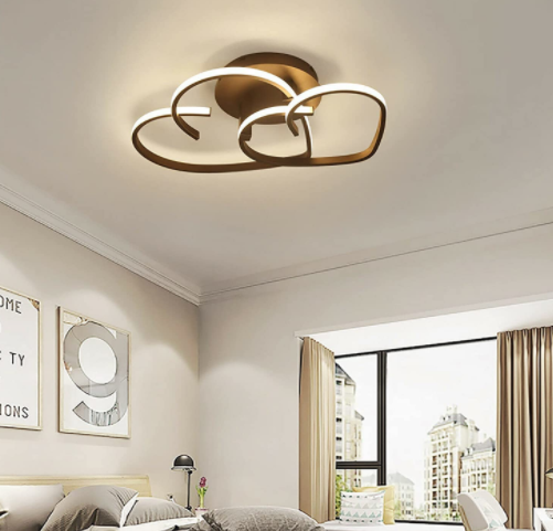 LED Moderne Deckenleuchte Stufenlos Dimmbare Herzform Design mit Fernbedienung Schlafzimmer Lampe