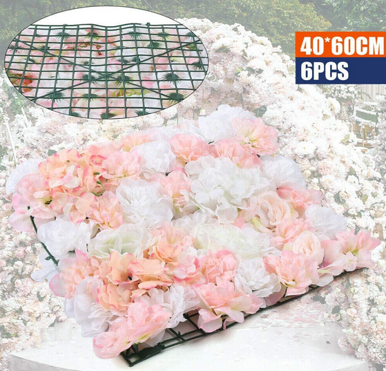 40 * 60cm 6pc Künstliche Blumenwand Hintergrund Rosenwand Wand für Schaufenster