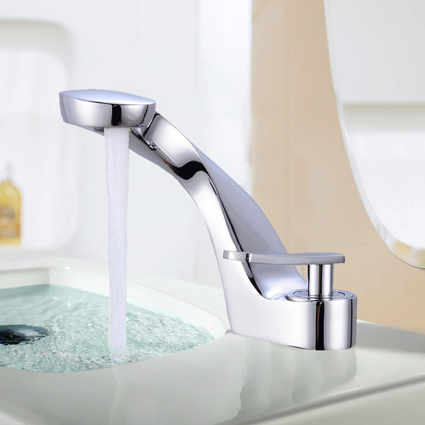 Waschtischarmatur Wasserhahn Chrom Badarmatur Einhebelmischer Mischbatterie