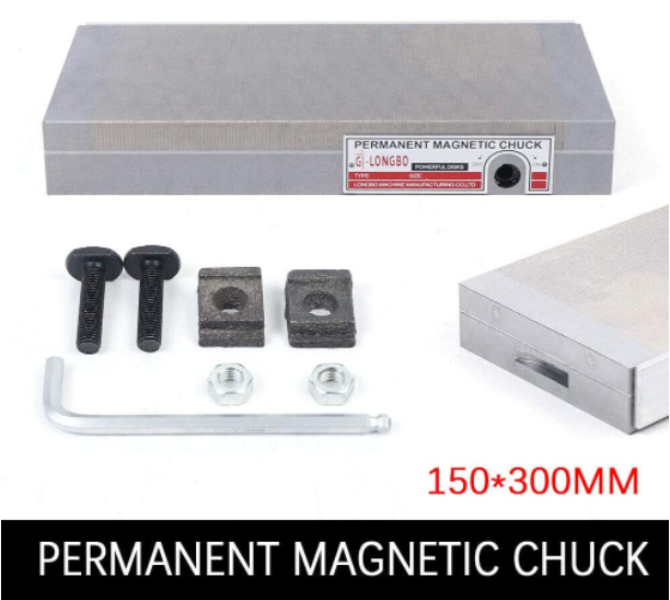 150x300mm Magnetspannplatte Magnetfutter 6"x12" Für Schleifmaschinen