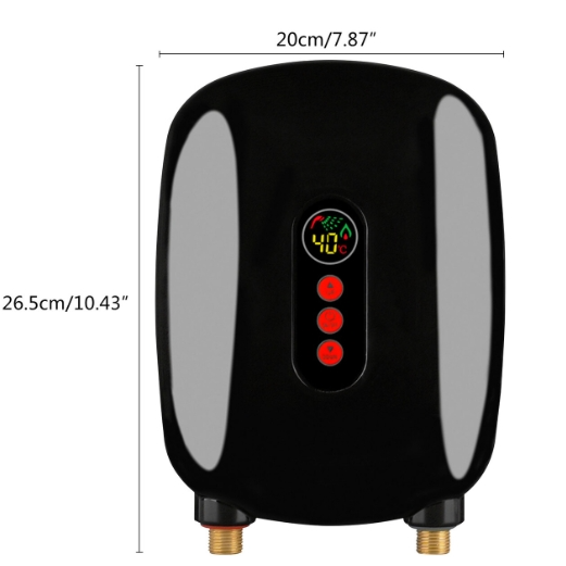 6,5kW 220V Elektronischer Mini Durchlauferhitzer Warmwasserbereiter