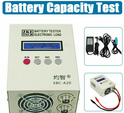 EBC-A20 Batterietester 5A Ladung 20A Elektronische Last Battery Tester Power für mobile Akku Kapazität
