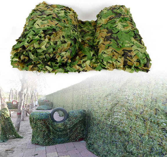 6 * 4m Grün Tarnnetz Camouflage Netz zum Outdoor Woodland Dekoration Jagd Bundeswehr Sonnenschutz Net