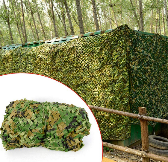 6 * 4m Grün Tarnnetz Camouflage Netz zum Outdoor Woodland Dekoration Jagd Bundeswehr Sonnenschutz Net