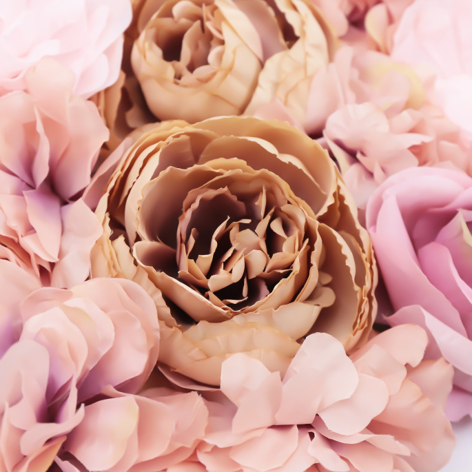 6 Stück Künstliche Blumenwand Hochzeit Kunstblumen Blumenwand Rosenwand Dekor