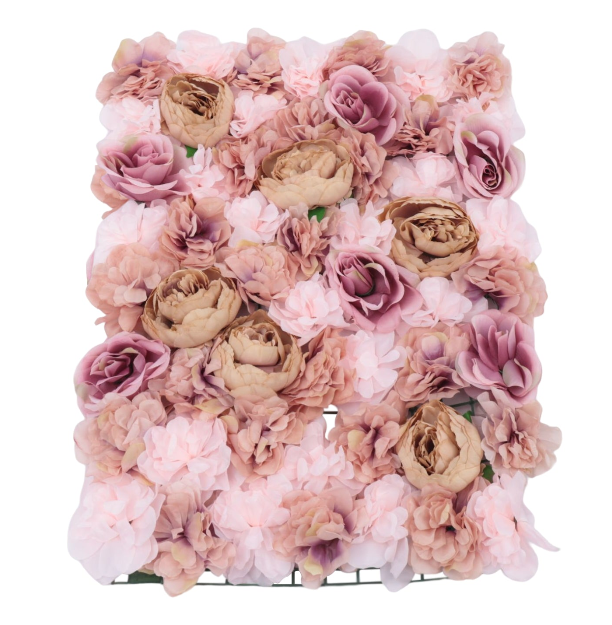 6 Stück Künstliche Blumenwand Hochzeit Kunstblumen Blumenwand Rosenwand Dekor