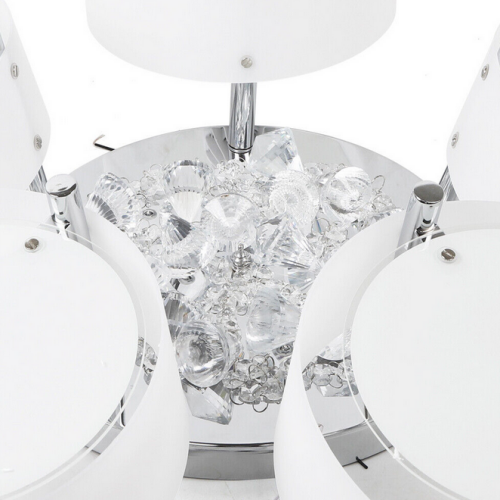 Kronleuchter Modern Modern Kristall Deckenlampe Hängeleuchte Kronleuchter 5 heads mit Fernbedienung