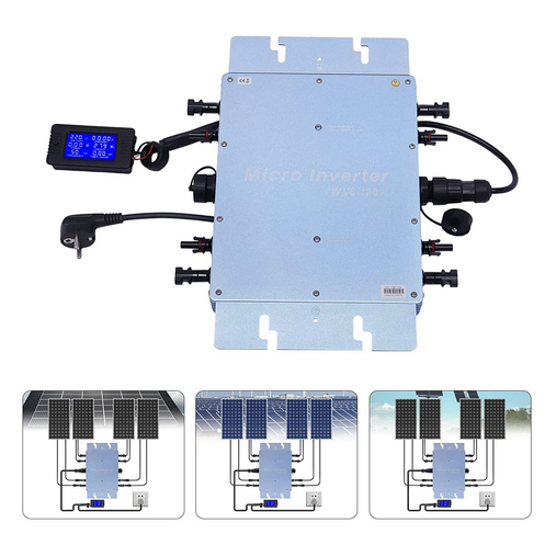 1200W Solar Grid Tie Micro Inverter Netzbinder Wechselrichter 220V Solar Mikrowechselrichter Wasserdichter IP65