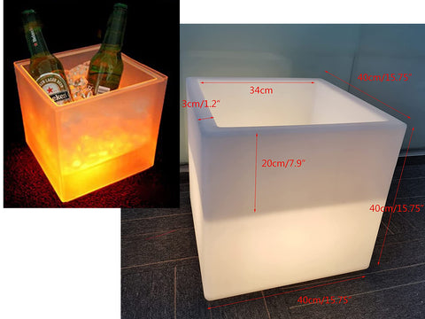 LED Eiskübel 16 Farbwechsel Sektkühler Getränkekühler Champagner Kühler