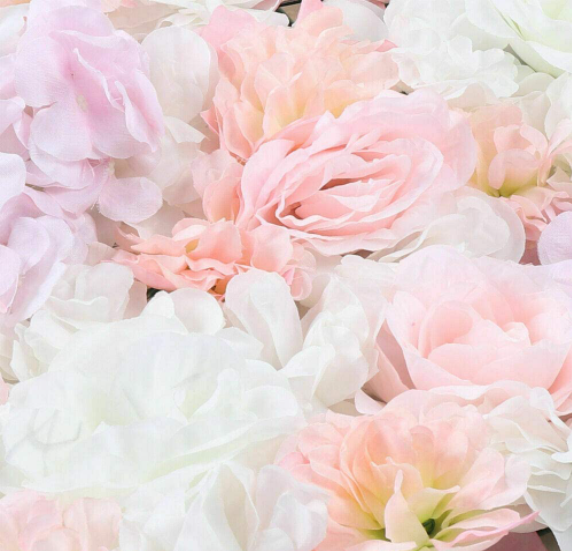 8 Pcs Künstliche Rosenwand Blumenwand Pinke Rose DIY Hintergrunddekoration 40 * 60cm