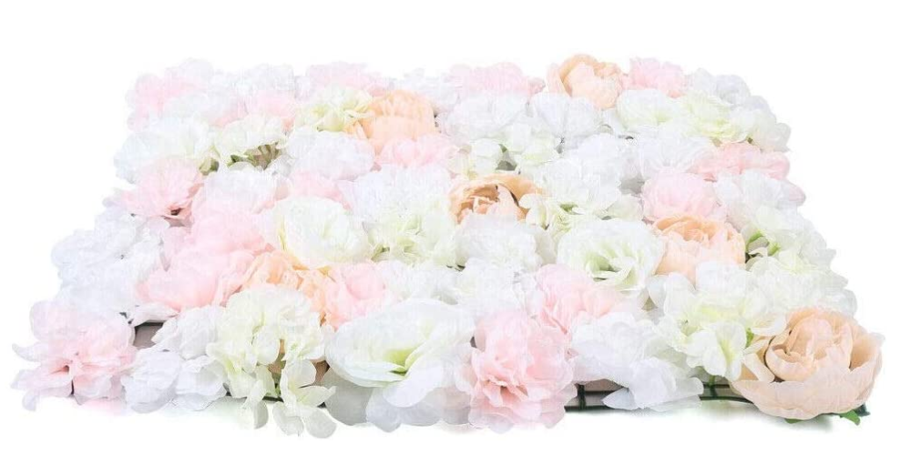 Künstliche Blumenwand DIY Hochzeit Hintergrund 20-teiliges Romantische Kunstblumen Wall