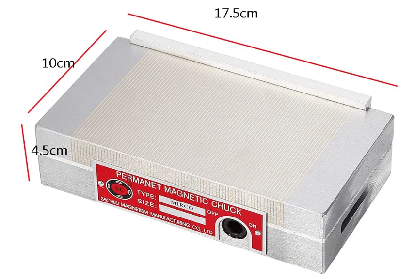 100x175mm Magnetspannplatte Magnetfutter Permanente Magnet Spannplatten
