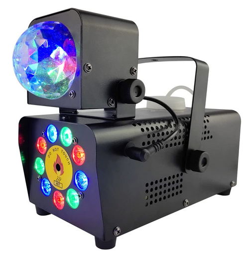 CNCEST Nebelmaschine Rauchmaschine Automatisches mit Disco Ball Lichter LED-Lichtquelle