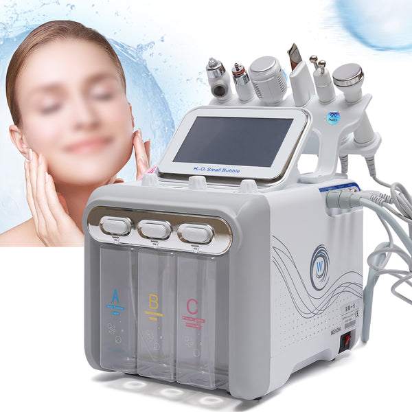 6in1 Wasser Dermabrasion Tiefenreinigung Ultraschall Hydro Face Skin Maschine Anti Falten Hydra Gesicht