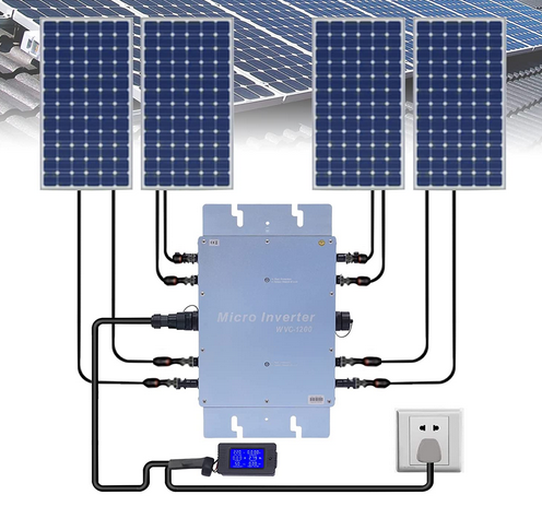 1200W Solar Grid Tie Micro Inverter Netzbinder Wechselrichter 220V Solar Mikrowechselrichter Wasserdichter IP65
