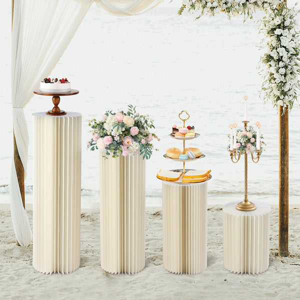 Paket von 4 Hochzeit Centrepieces, 40cm+60cm+80cm+100cm hoher Blumenständer, Centrepieces Ständer