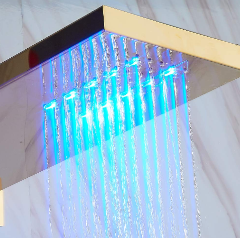 Duscharmatur Regendusche LCD Digitale Duschsystem Edelstahl Duschset Mischbatterie Dusche Set